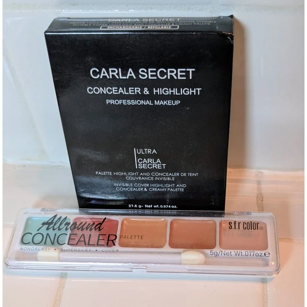 Carla Secret & S.F.R Color Concealer Highlight Palette Lot New Professional